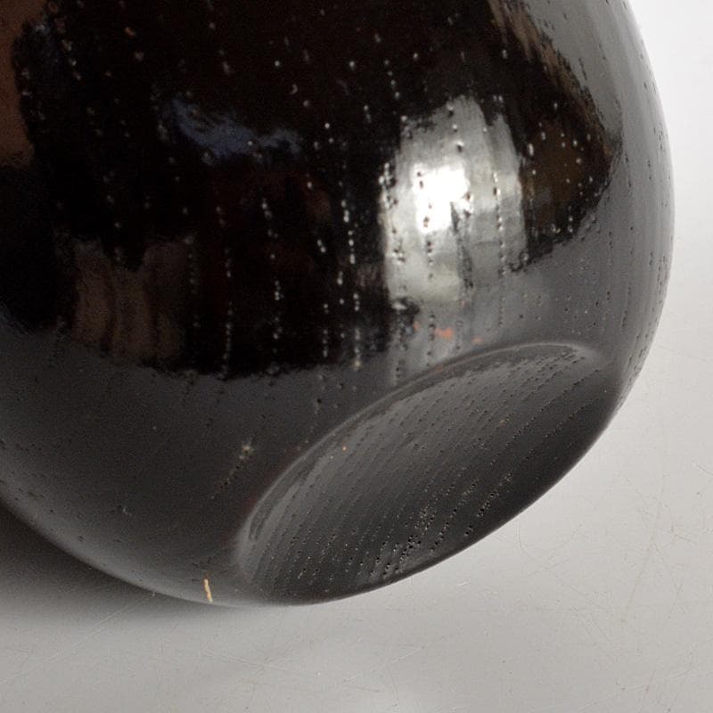 茶道具　円能斎好　黒漆　棗　花押あり　共箱　V　6351