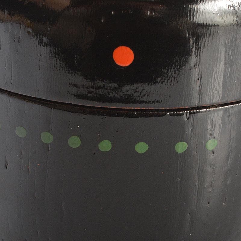 茶道具　円能斎好　黒漆　棗　花押あり　共箱　V　6351