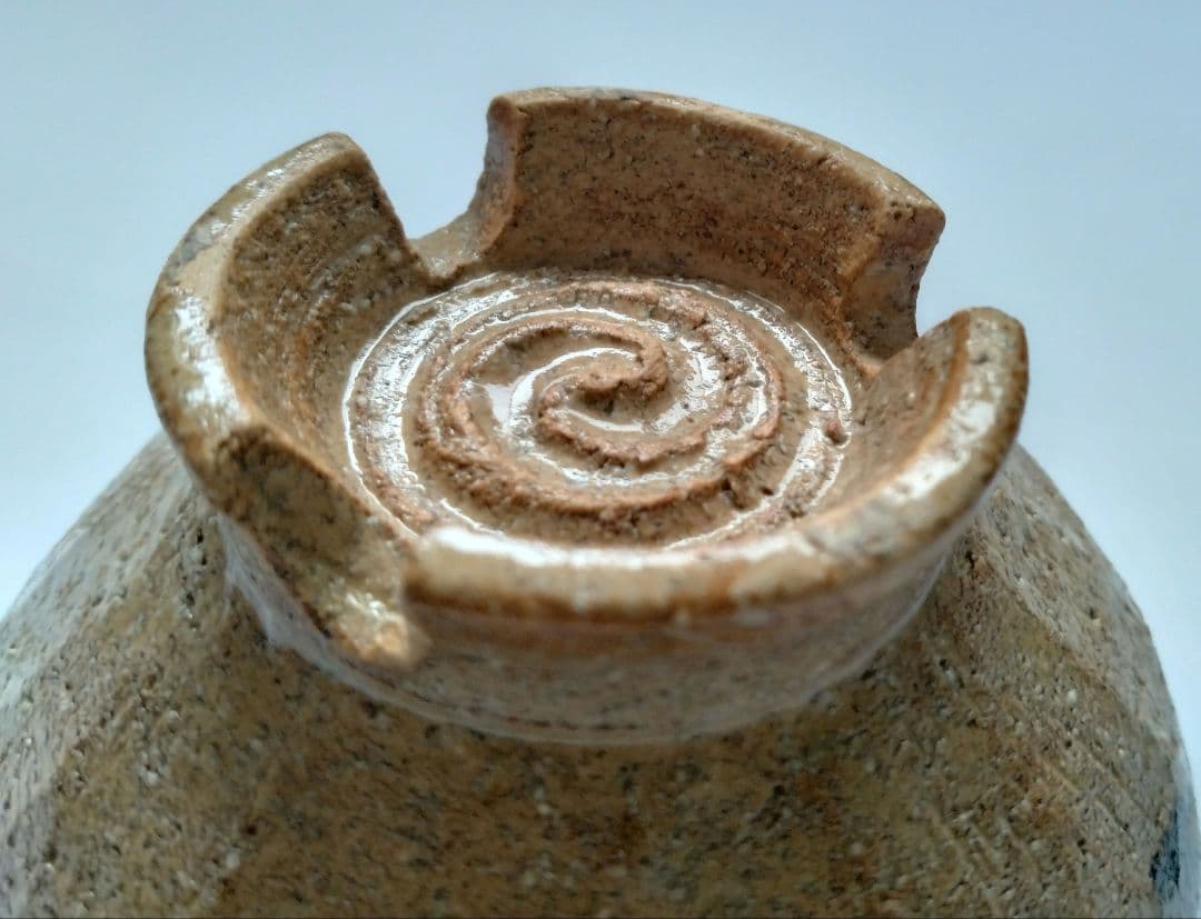 藤谷芳哉　白菊画 茶碗　水無月窯　抹茶碗　茶道具　共箱 共布 栞付 花紋様