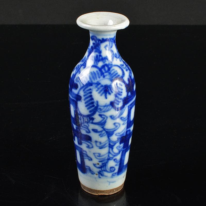 中国　青花　双喜文　小瓶　M　R6639