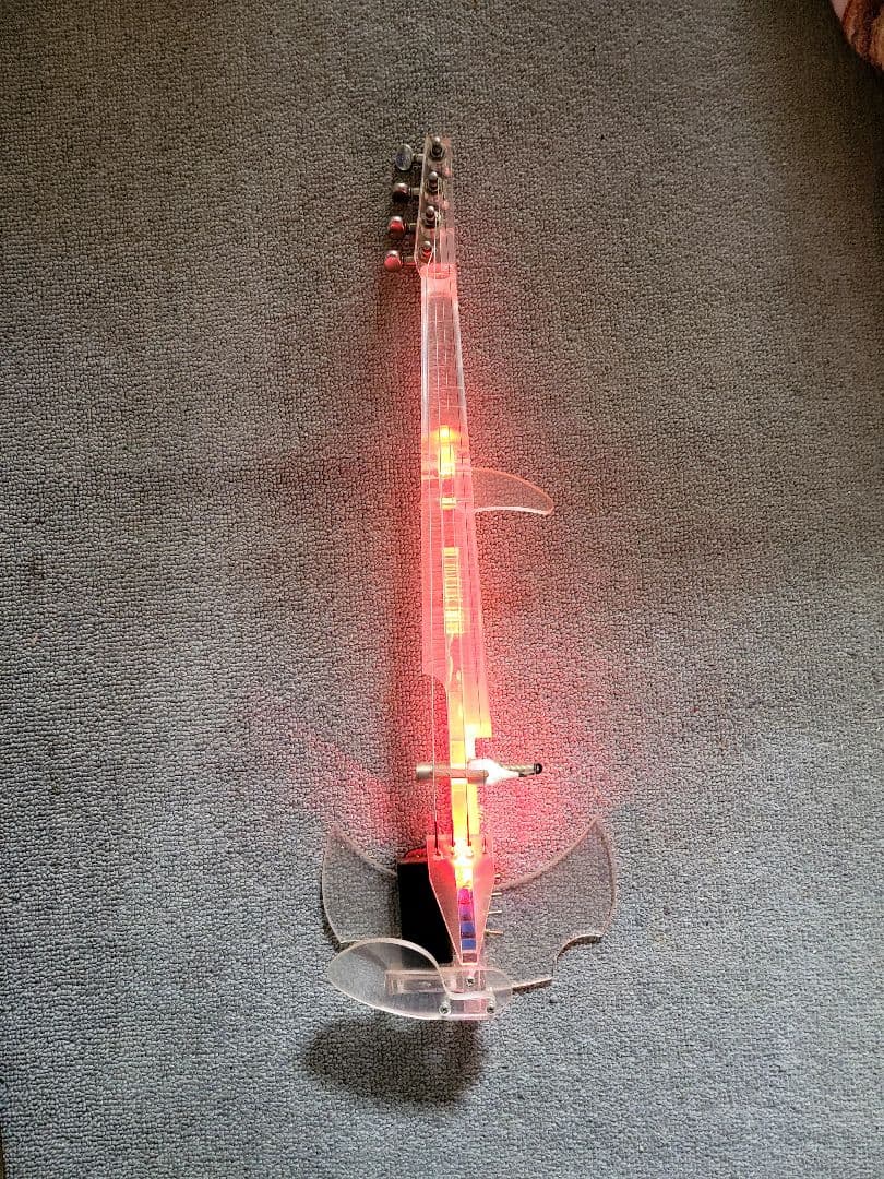 エレクトリックバイオリン 透明アクリル製 4弦