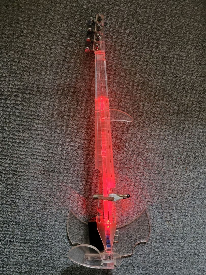 エレクトリックバイオリン 透明アクリル製 4弦