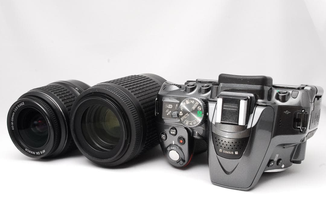 スマホ転送OK♥希少なグレー♥ダブルズーム♥ Nikon D5300