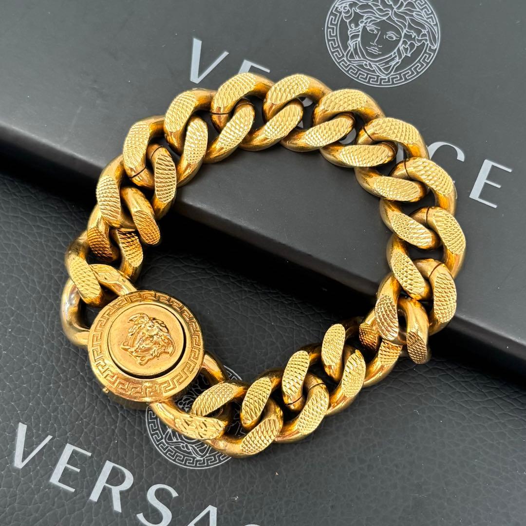 【最終底値】VERSACE ブレスレット メデューサ 喜平チェーン ゴールド