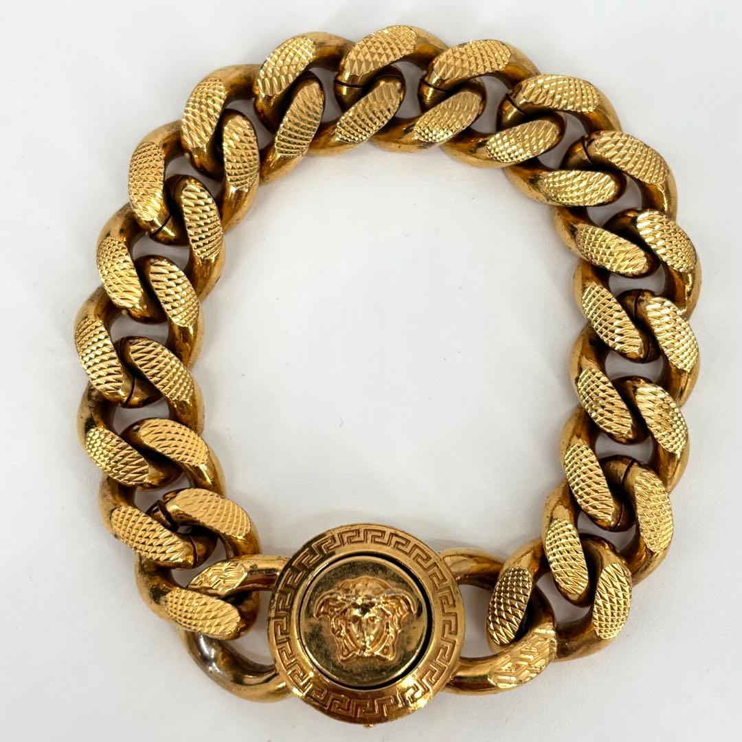 【最終底値】VERSACE ブレスレット メデューサ 喜平チェーン ゴールド