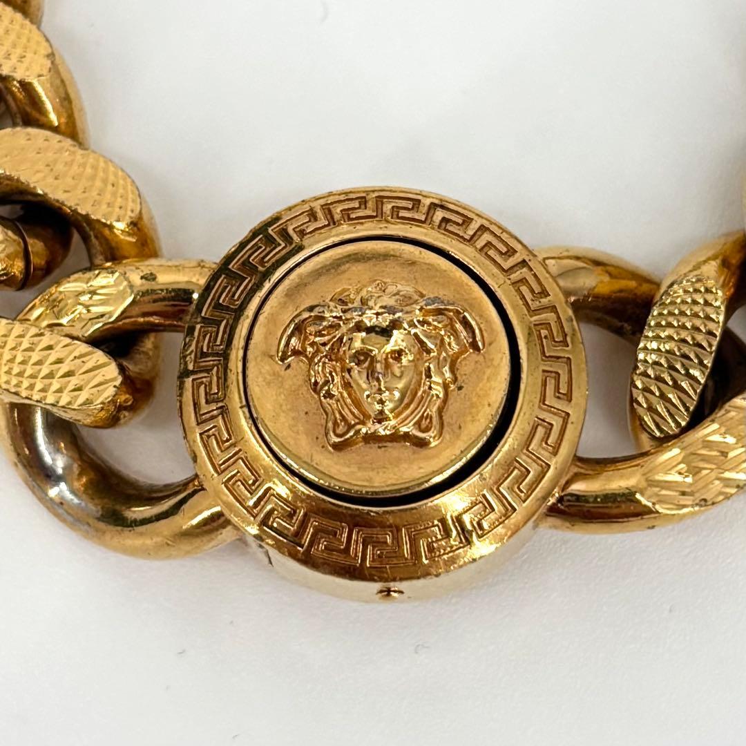 【最終底値】VERSACE ブレスレット メデューサ 喜平チェーン ゴールド
