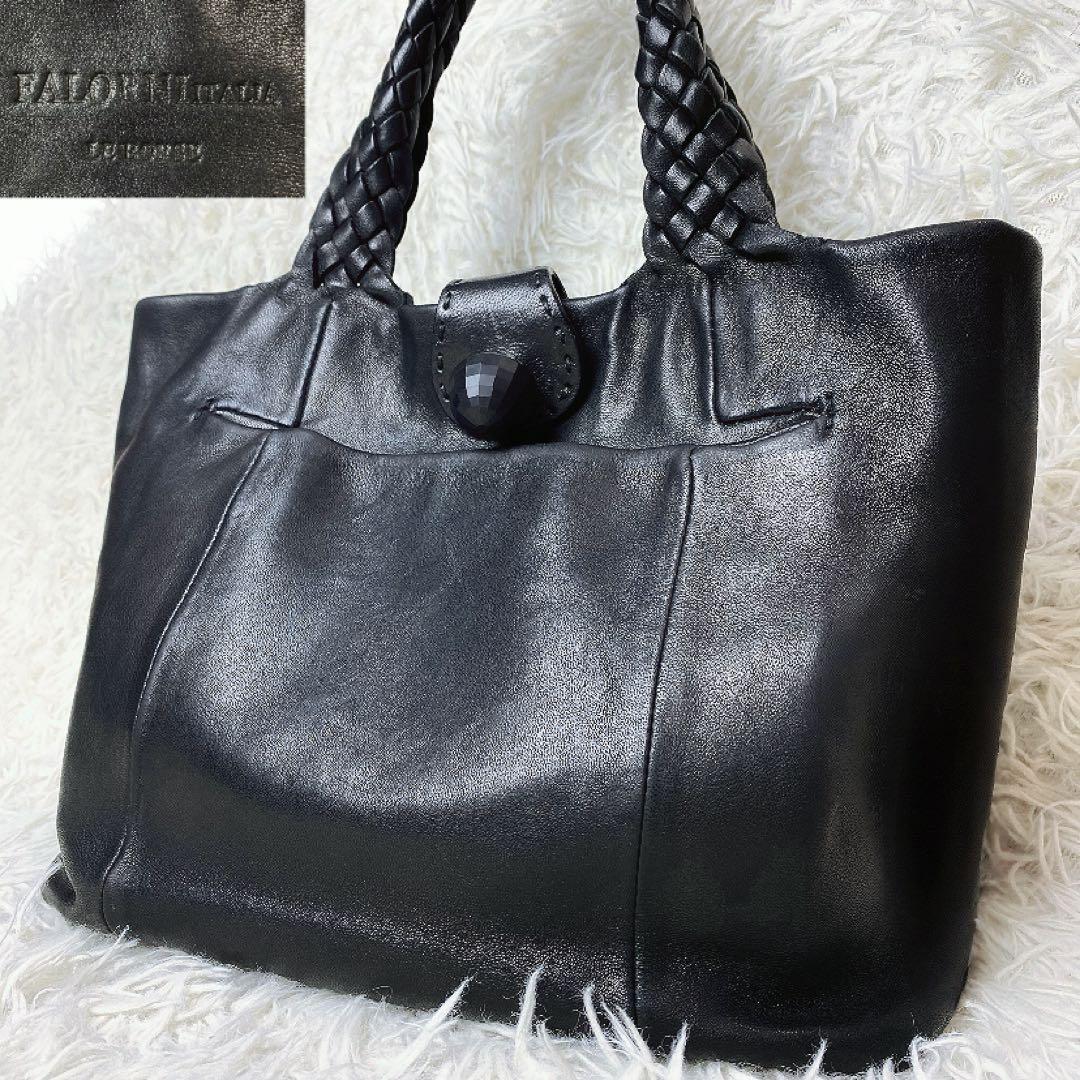 値下げ中 FALORNI ファロルニ ハンドバッグ トート イントレチャート