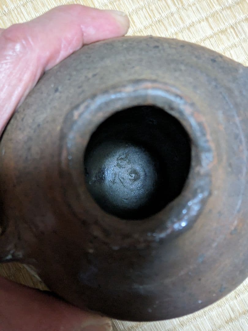 ♦珍物！時代物【在銘 古い焼締め】備前焼？コレクション 骨董品 アンティーク