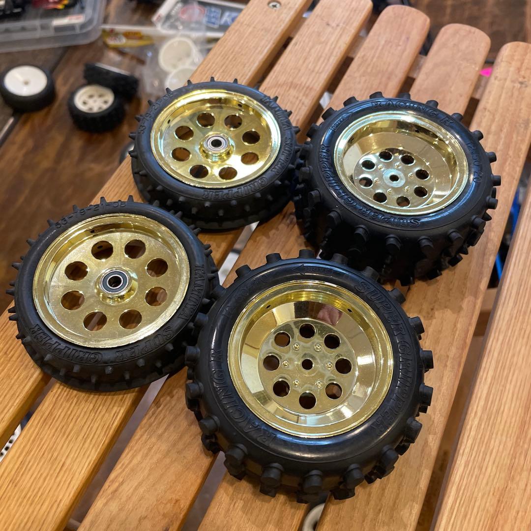 グラスホッパー2 改造　ルマンゴールド21.5T（未走行）未塗装ボディー2枚など