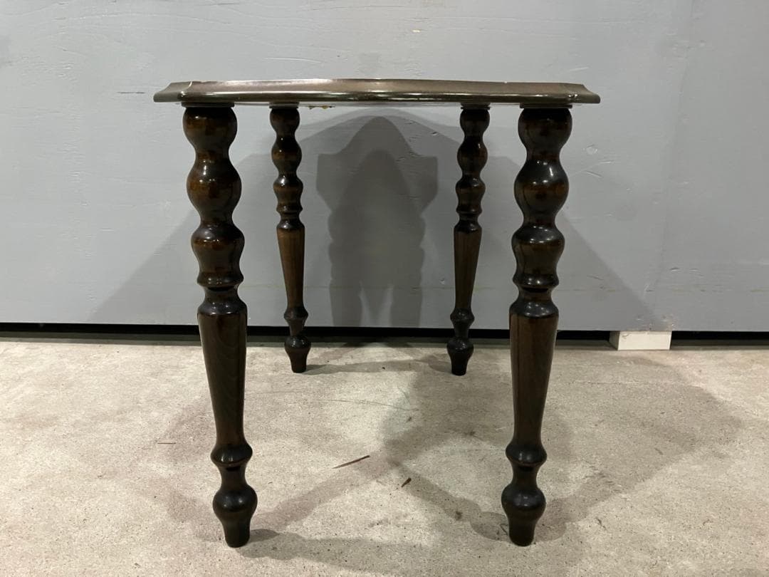 『イタリア製』サイドテーブル ナイトテーブル テーブル コンソール 花台 象嵌