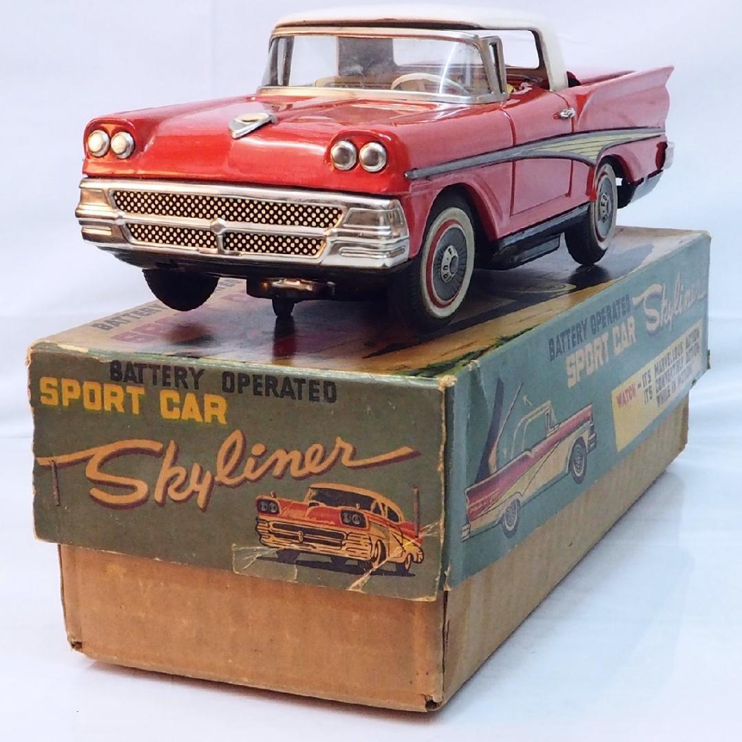 野村KOSUGEフェアレーン スカイライナー電動【動作不良】ブリキcar箱付