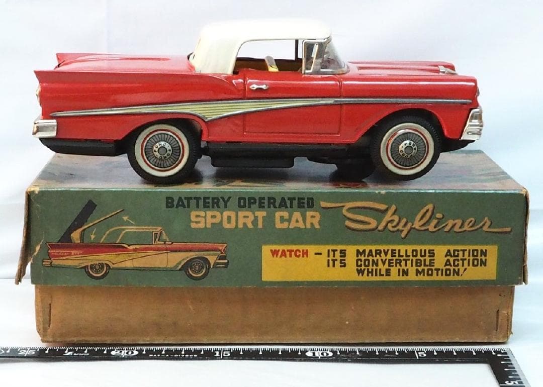 野村KOSUGEフェアレーン スカイライナー電動【動作不良】ブリキcar箱付