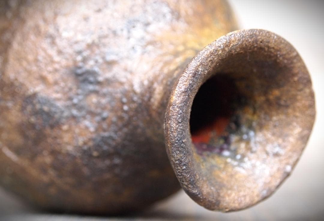 希少作★小山日出男★黒備前窯変徳利