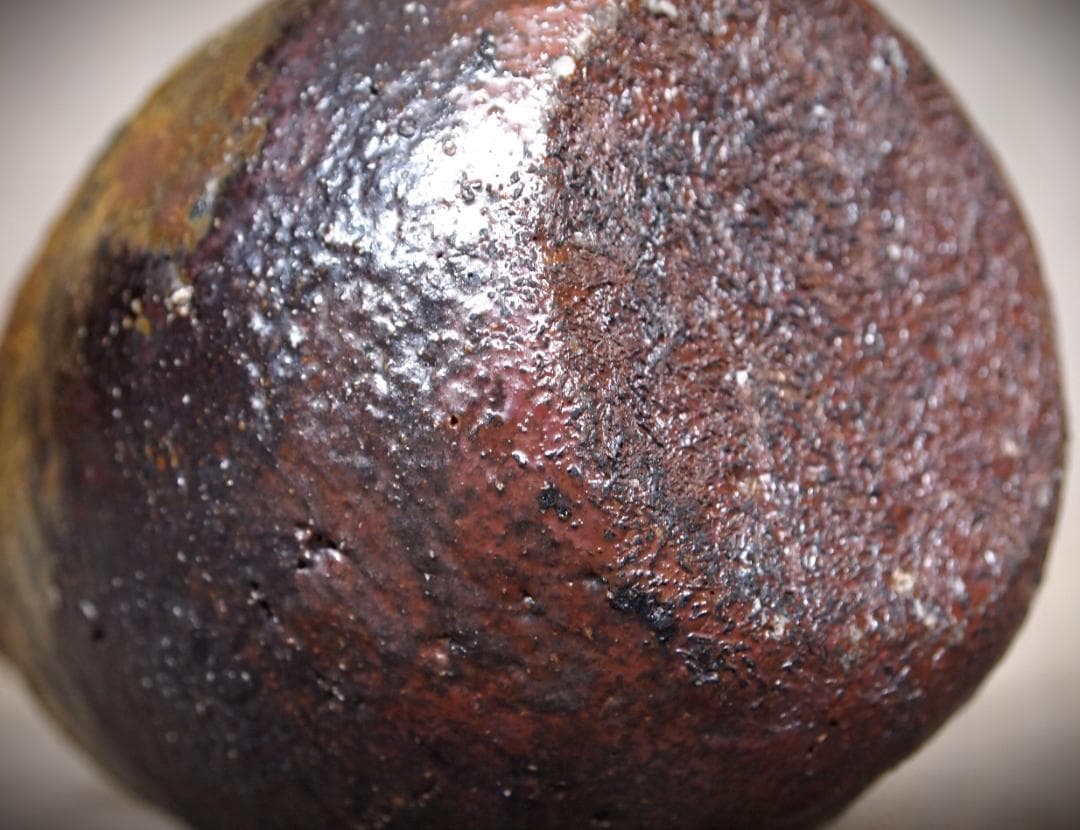 希少作★小山日出男★黒備前窯変徳利