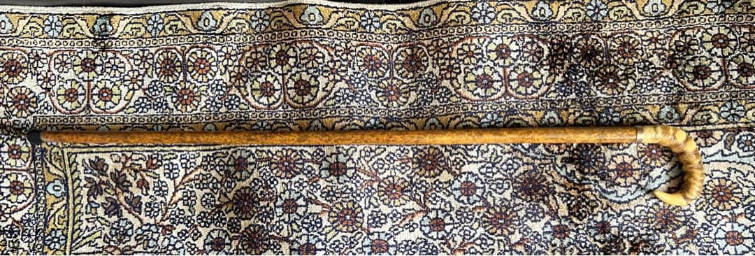 ステッキ杖【スネークウッド、12金】