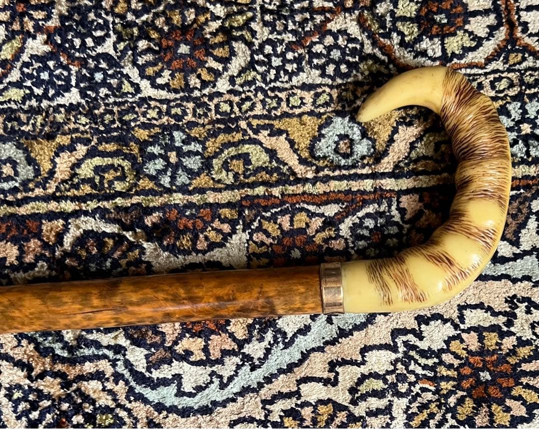 ステッキ杖【スネークウッド、12金】