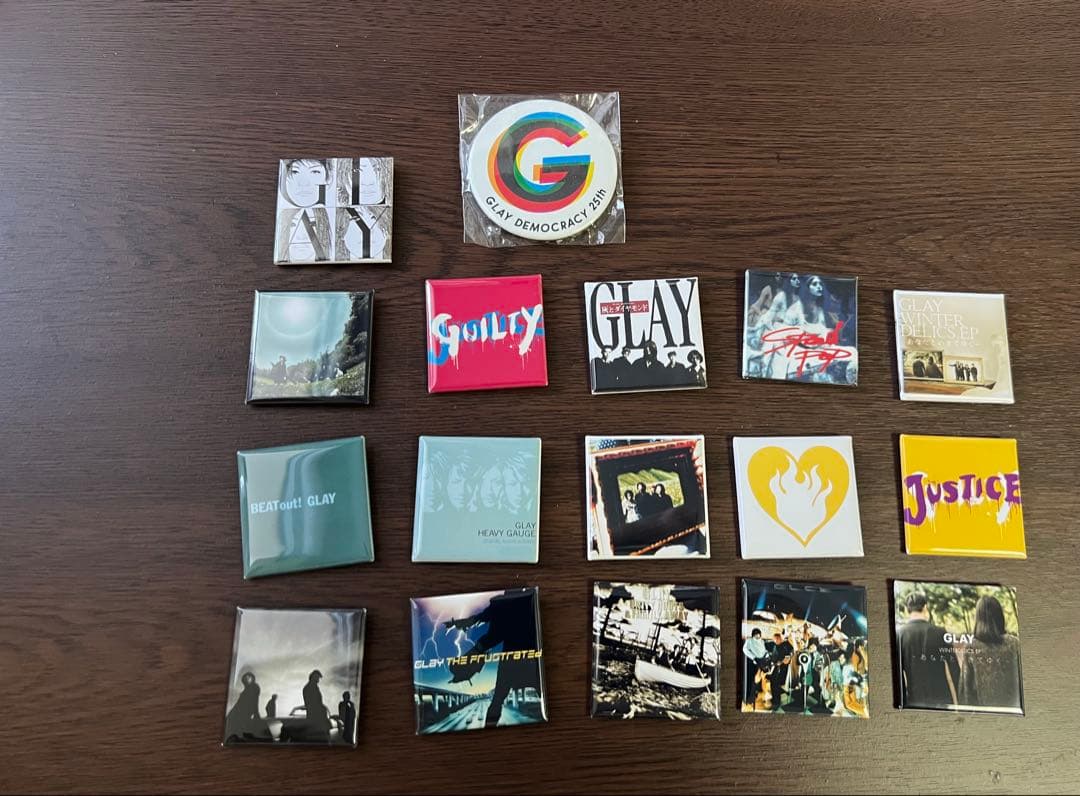 GLAY 缶バッジ　17個セット