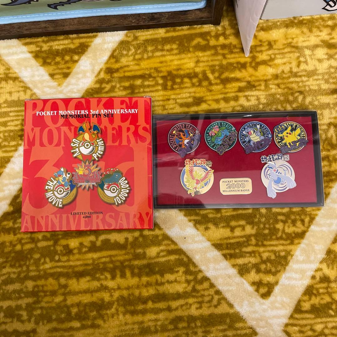 ポケモンセンター東京　3周年記念ピンバッジ &ポケモンミレニアムバッジ