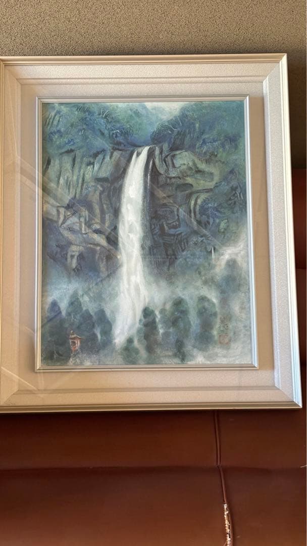 日本画/加藤美代三作/那智の滝