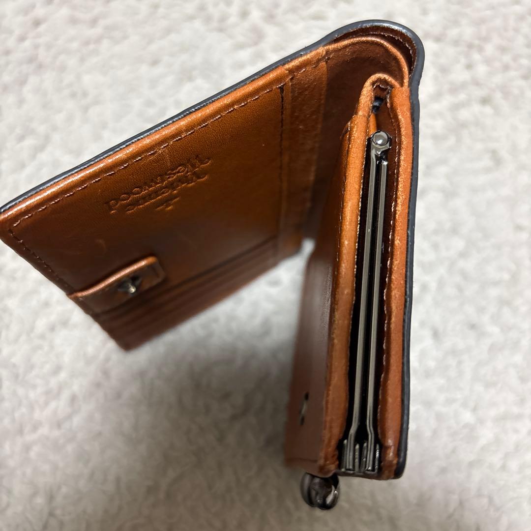 Vivienne Westwood 折財布 口金 がま口　レザー　ブラック