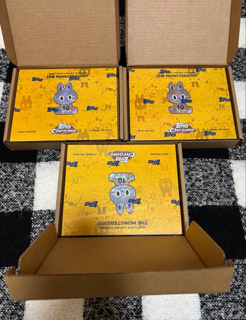 Topps chrome Labubu 3box 未開封 セット