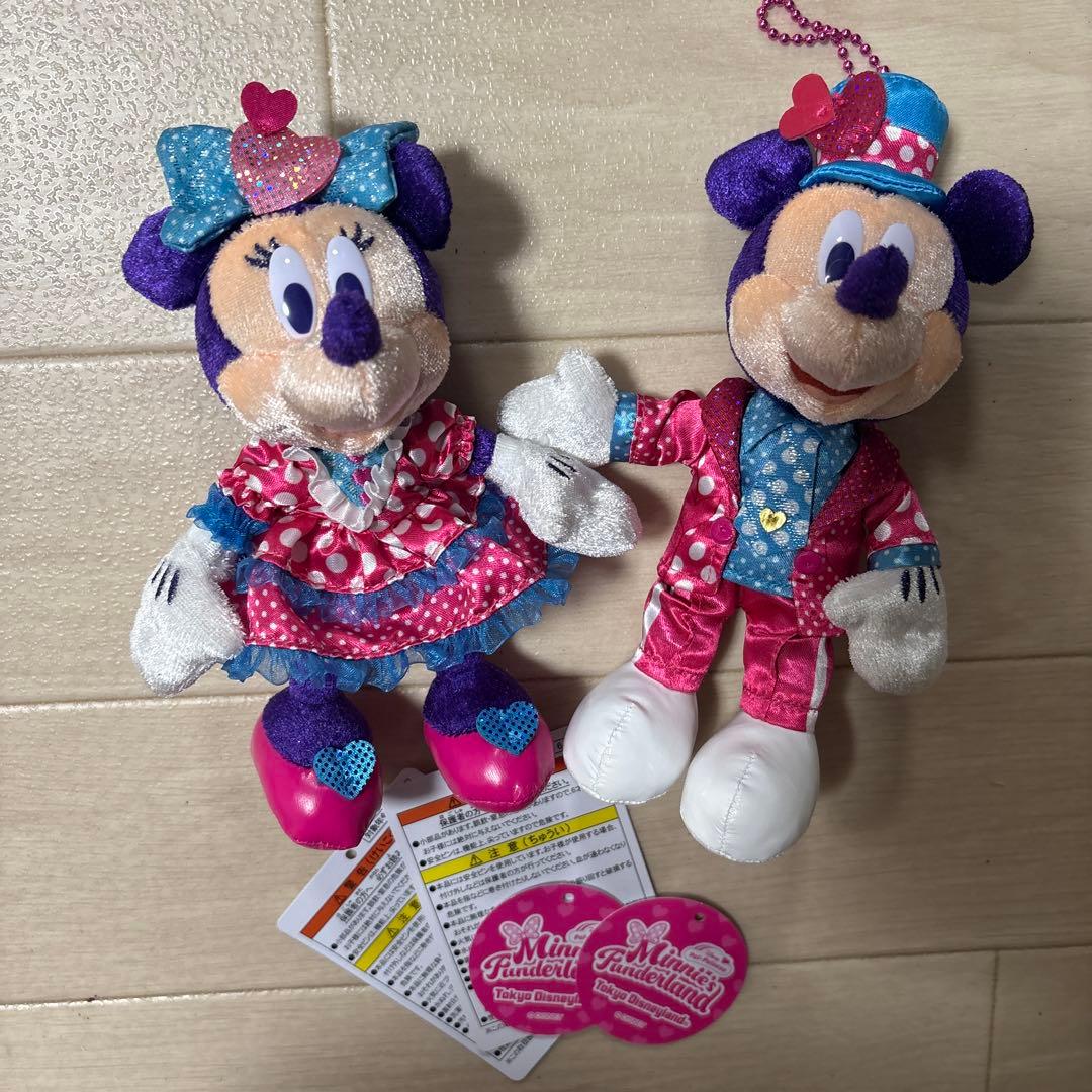 ぬいぐるみバッジ パルパルーザ ミニーのファンダーランド ミッキー ミニー