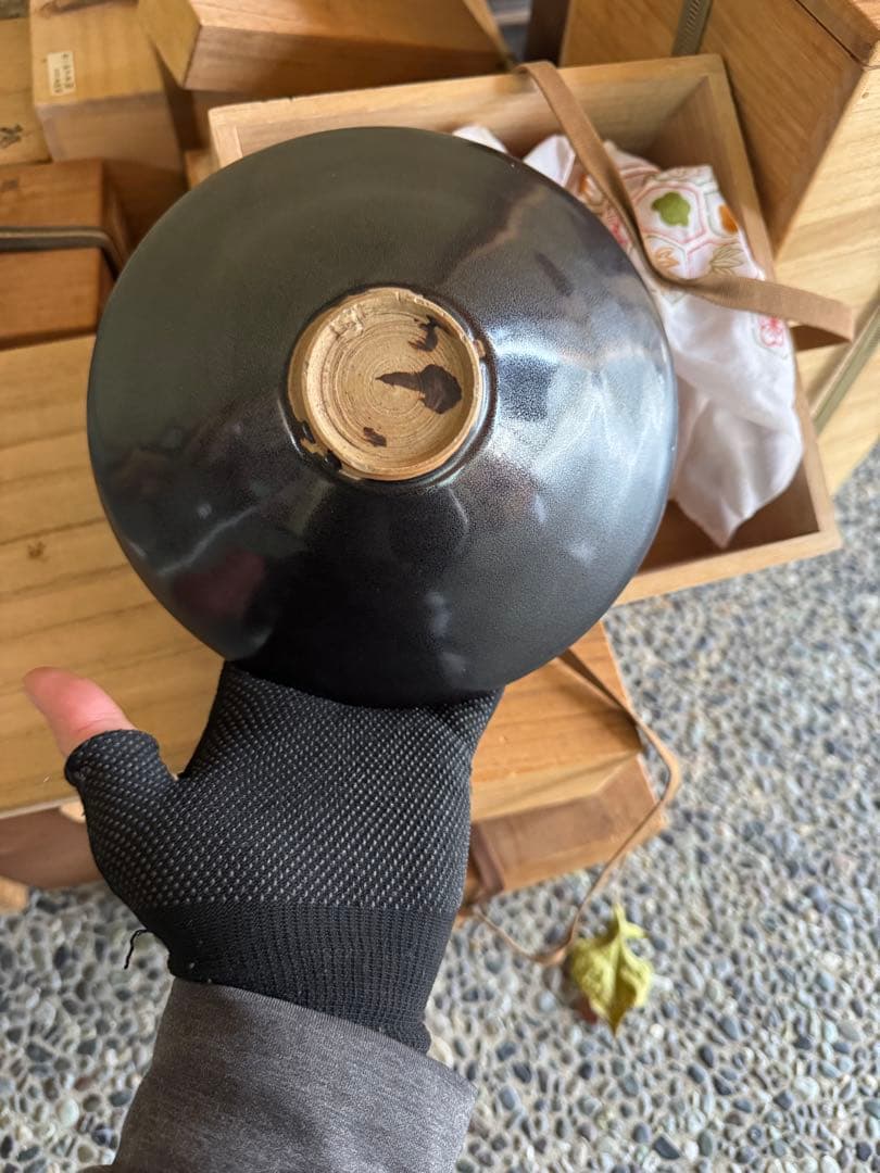 ‼️リサイクルFORT‼️BLACKフライデー②‼️中国の木葉文黒茶碗‼️激安します‼️