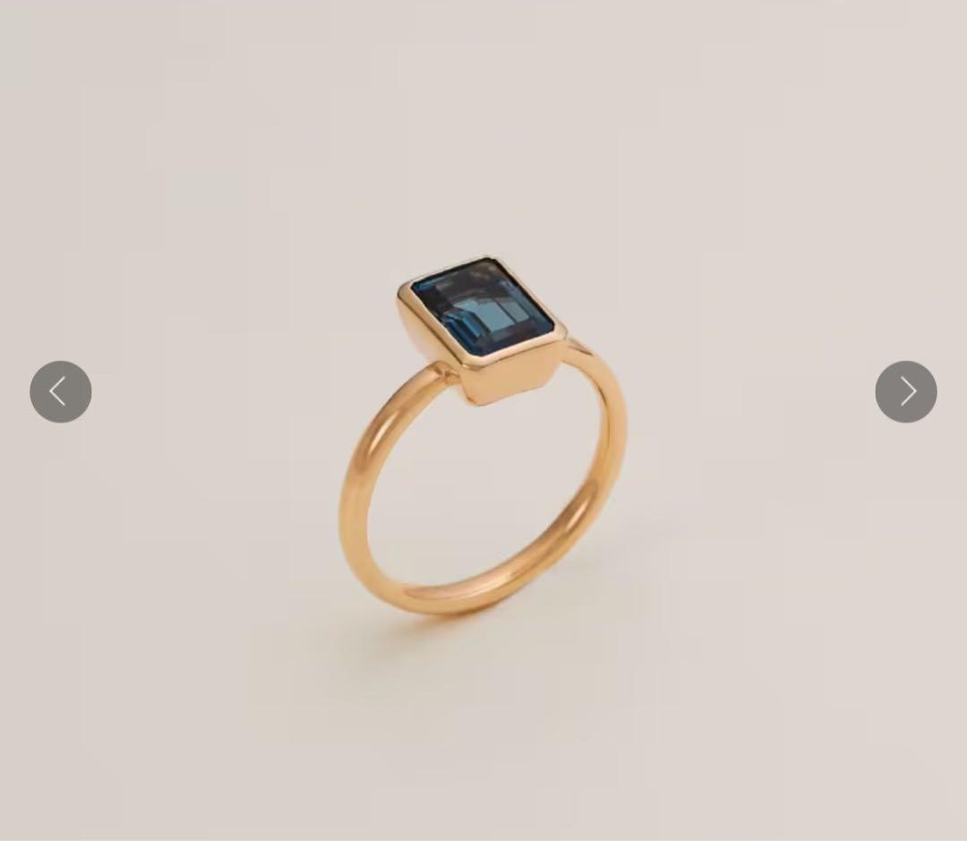 COCOSHNIK ココシュニック　ロンドンブルートパーズ　リング