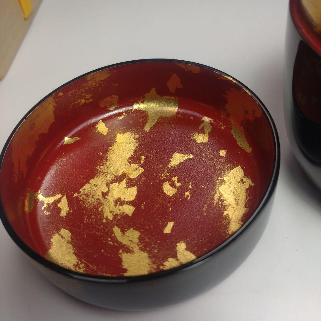 イ162 棗『而妙斎好唐松蒔絵　大棗』『中林香雪　共箱』茶道具　漆塗