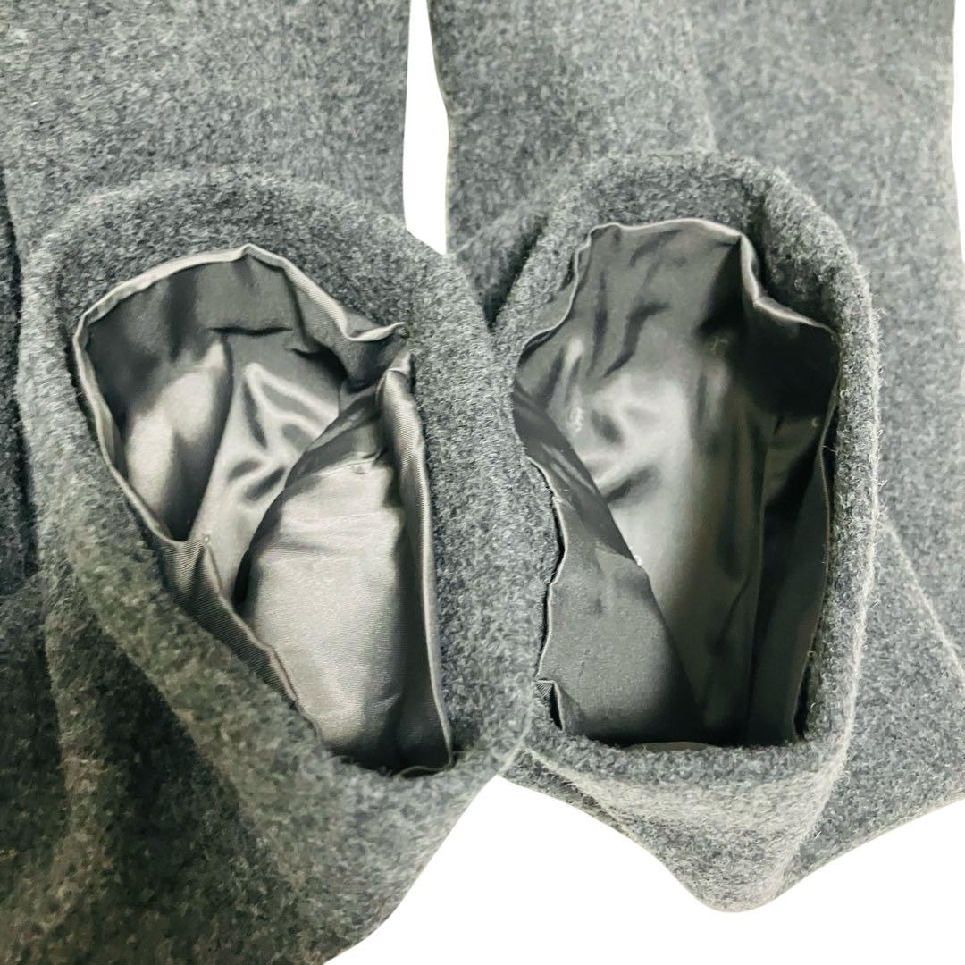 23AW anuans リバーロングチェスターコート ピュアウール グレー