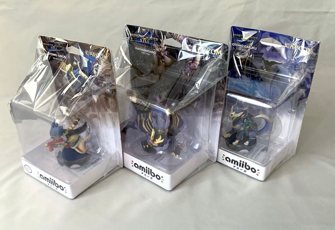 【新品未開封amiibo マガイマガド オトモガルク オトモアイルー 3種セット