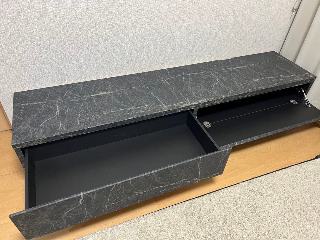 【rafraichir17】LOWYA テレビボード 大理石柄