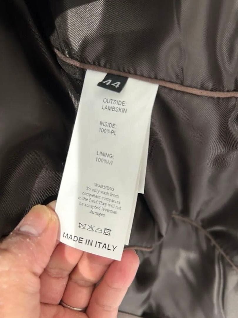 EMMETI/ANDREA/レザージャケット/44/ダークブラウン