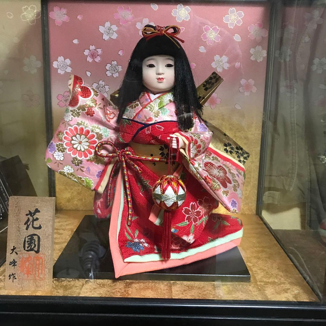 市松人形　花園　大峰作