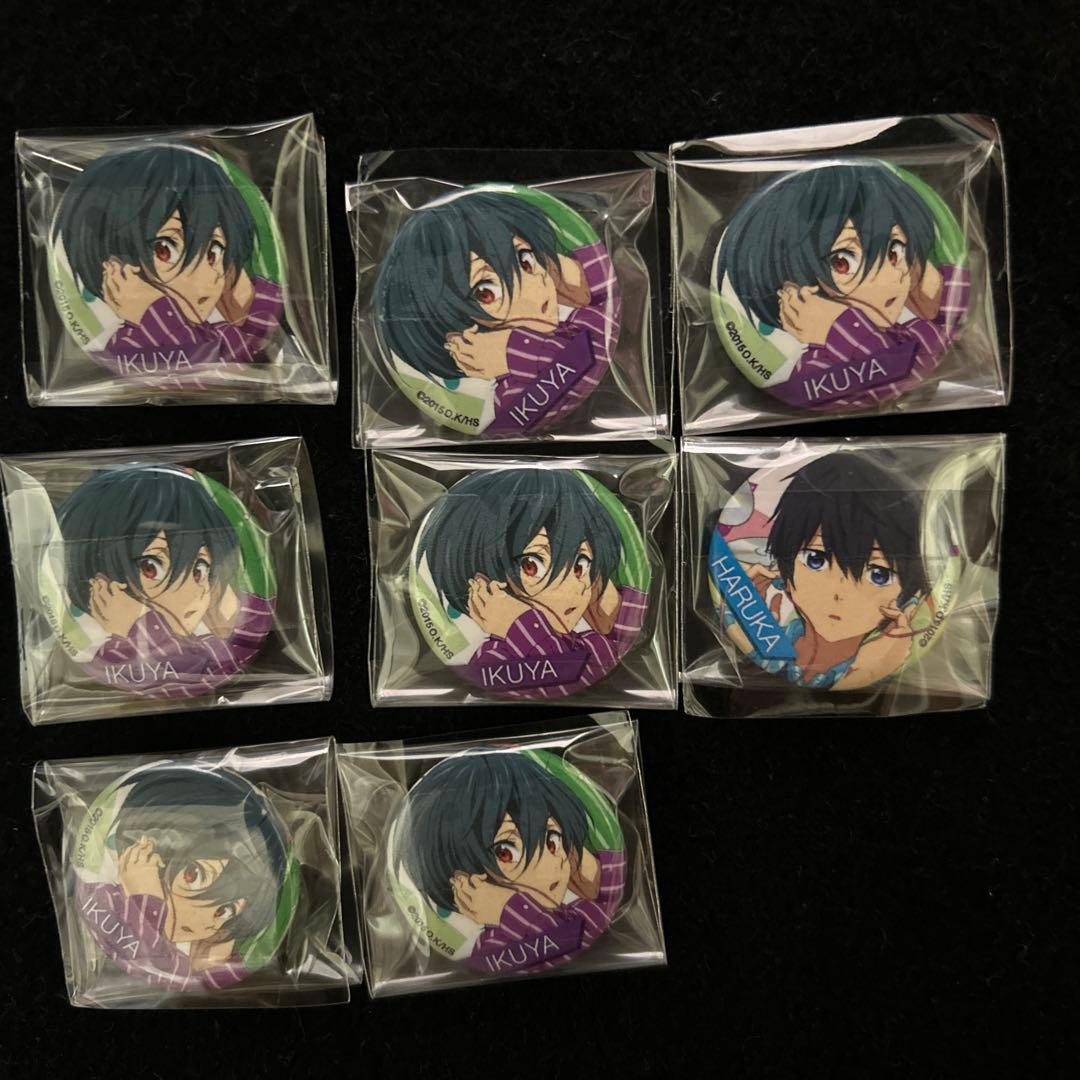 【最終出品】Free! 映画ハイスピード 七瀬遙 桐嶋郁弥 缶バッジ 8個セット