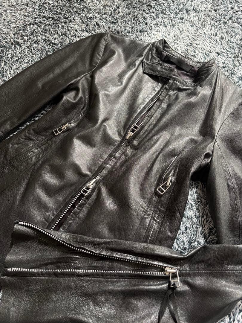 ジャケット・アウター ekam leather gimmick jacket