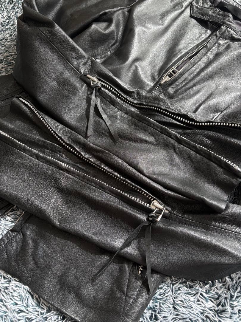 ジャケット・アウター ekam leather gimmick jacket