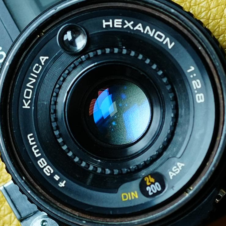 Konica C35 flash matic ブラック×イエロー【整備済完動品】