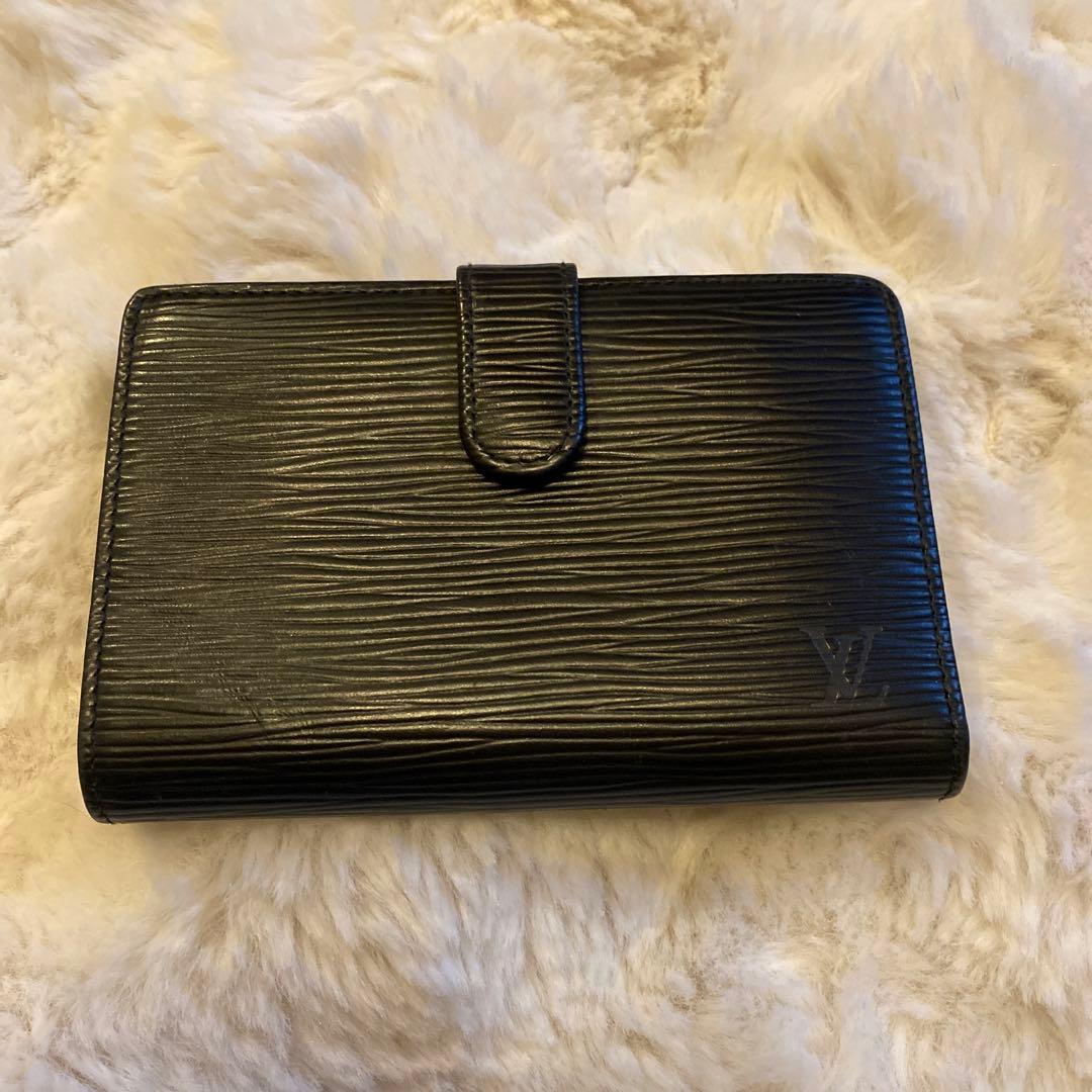 ルイヴィトン エピ ポルトモネ ビエ ヴィエノワ 二つ折り財布 がま口 ブラック