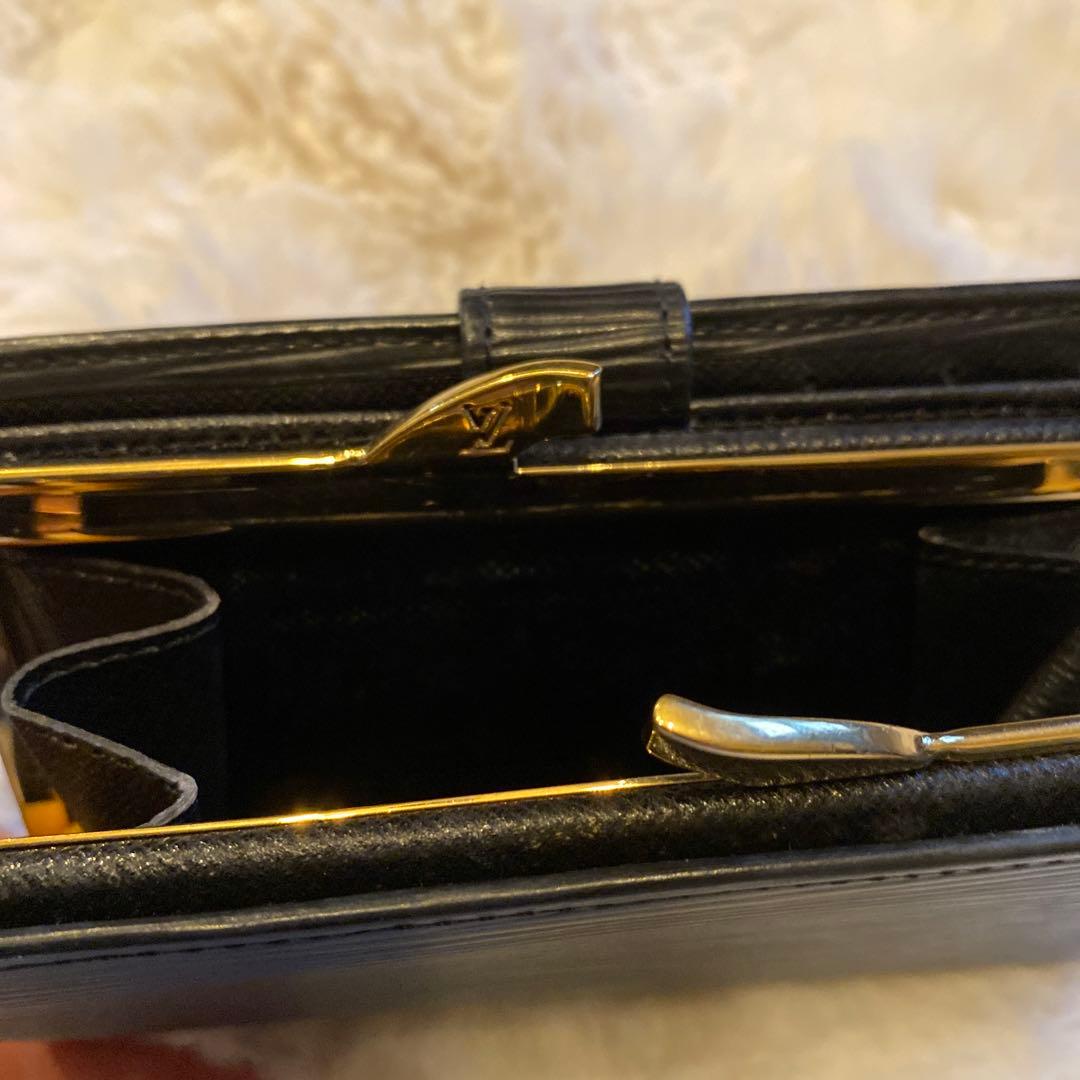 ルイヴィトン エピ ポルトモネ ビエ ヴィエノワ 二つ折り財布 がま口 ブラック