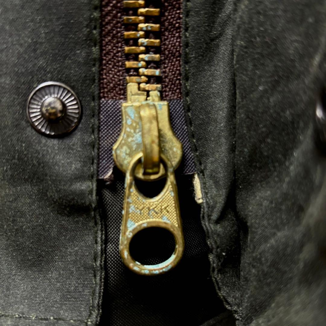 ニ*ー様 美品 Barbour ビデイル 英国 ワックスジャケット グリーン S