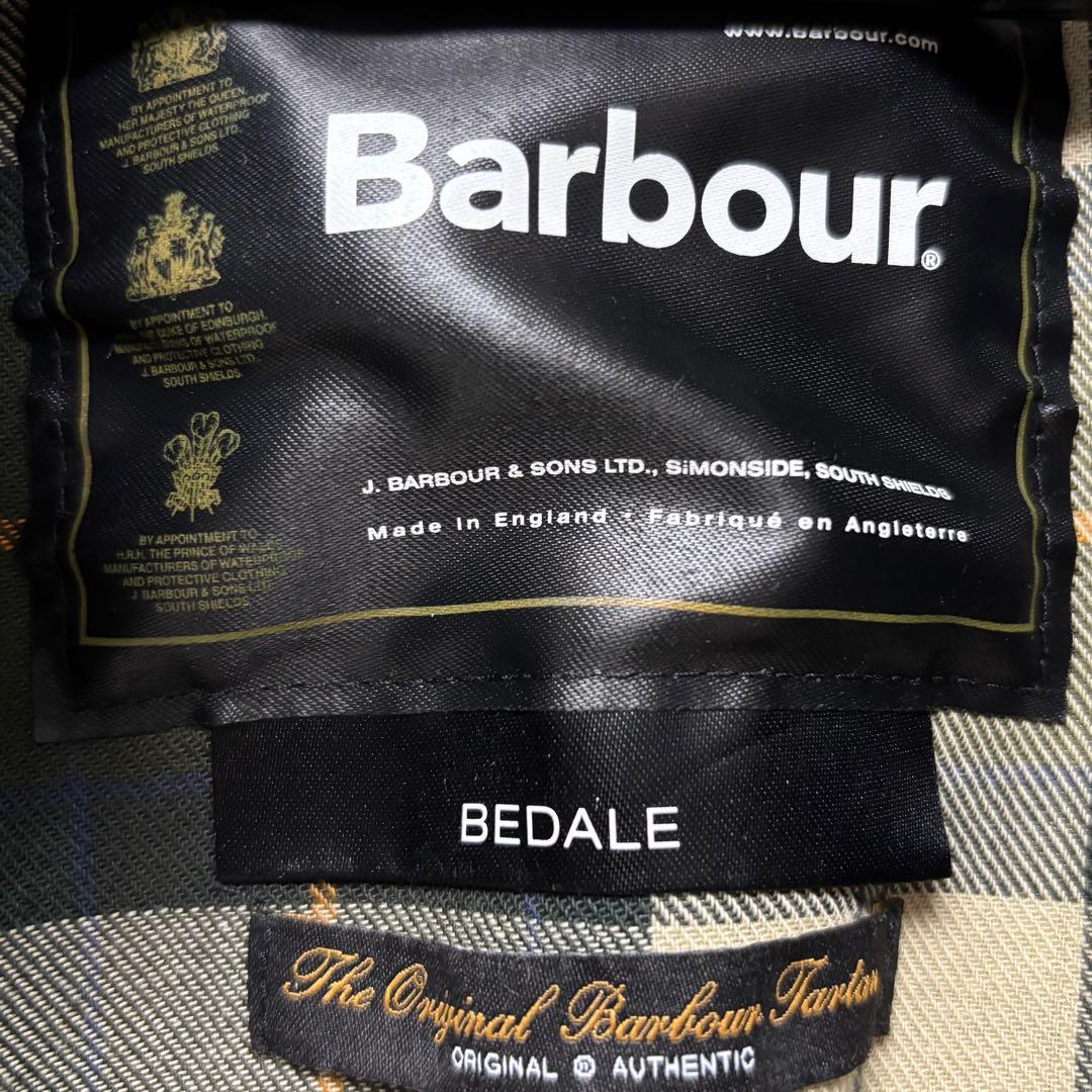 ニ*ー様 美品 Barbour ビデイル 英国 ワックスジャケット グリーン S