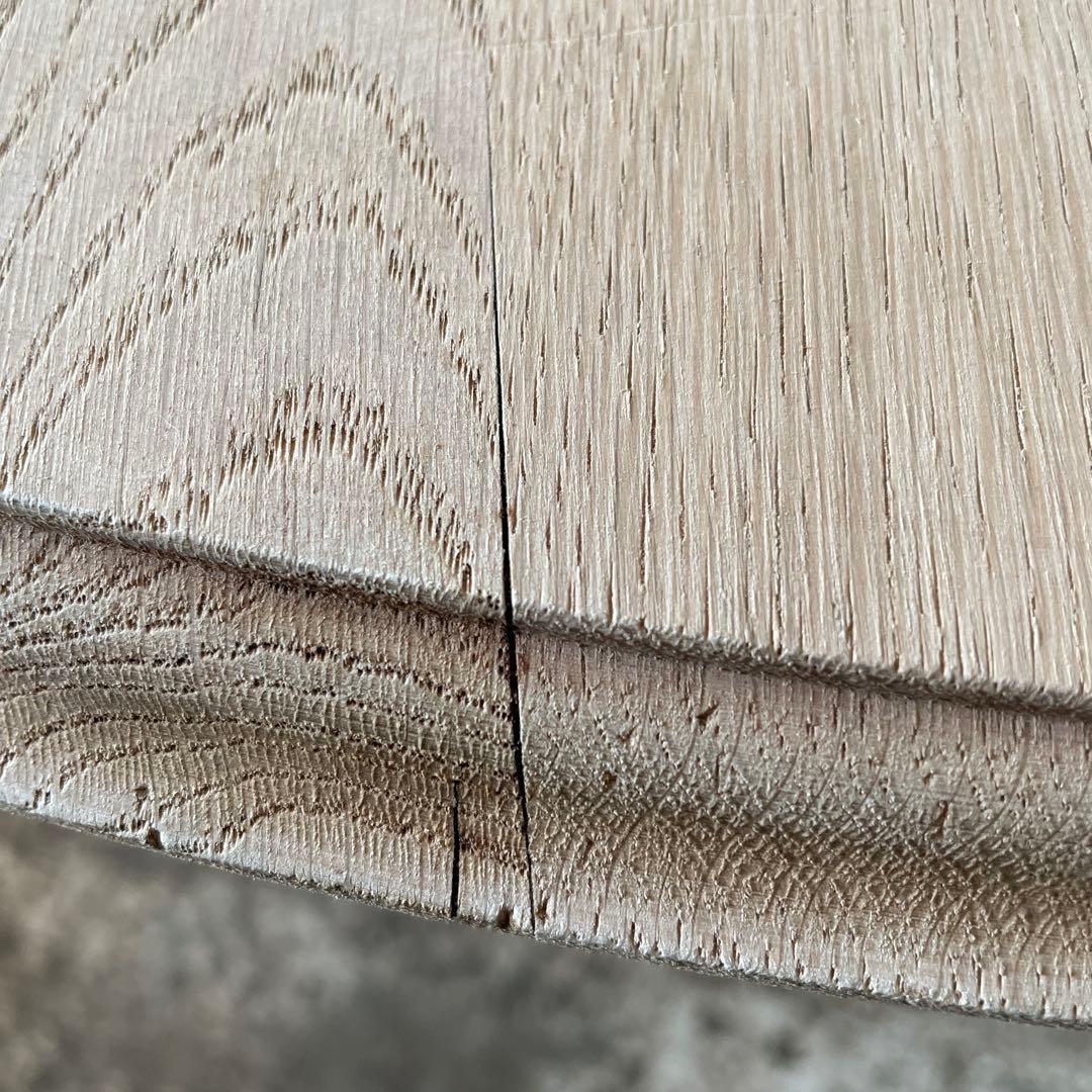 ビンテージ　ラウンドダイニングテーブル　 剥離