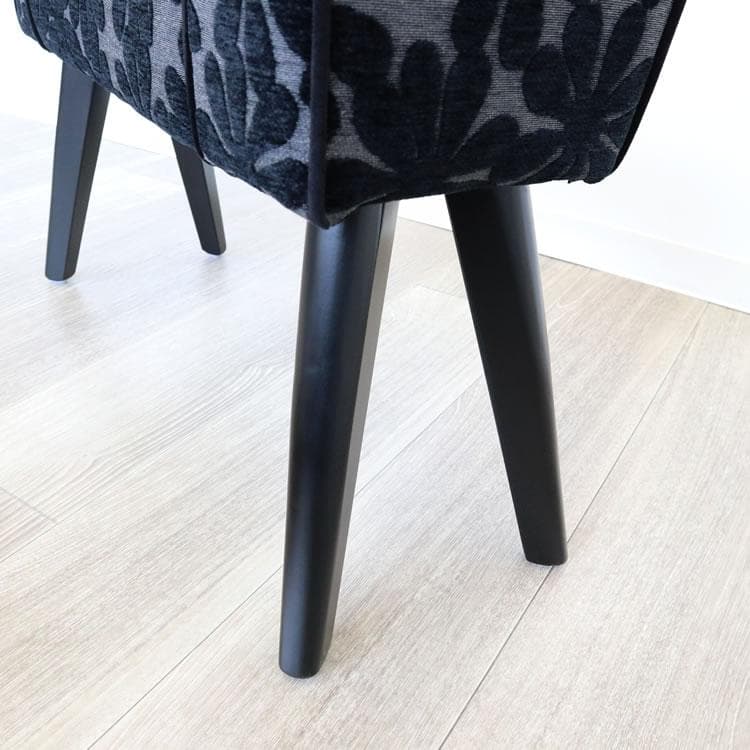 花柄スツール スリムタイプ 小型 奥行20cm