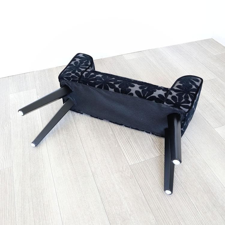 花柄スツール スリムタイプ 小型 奥行20cm