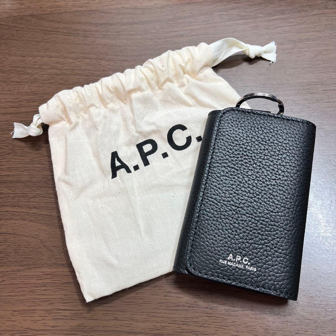 A.P.C. レザーキーケース 黒