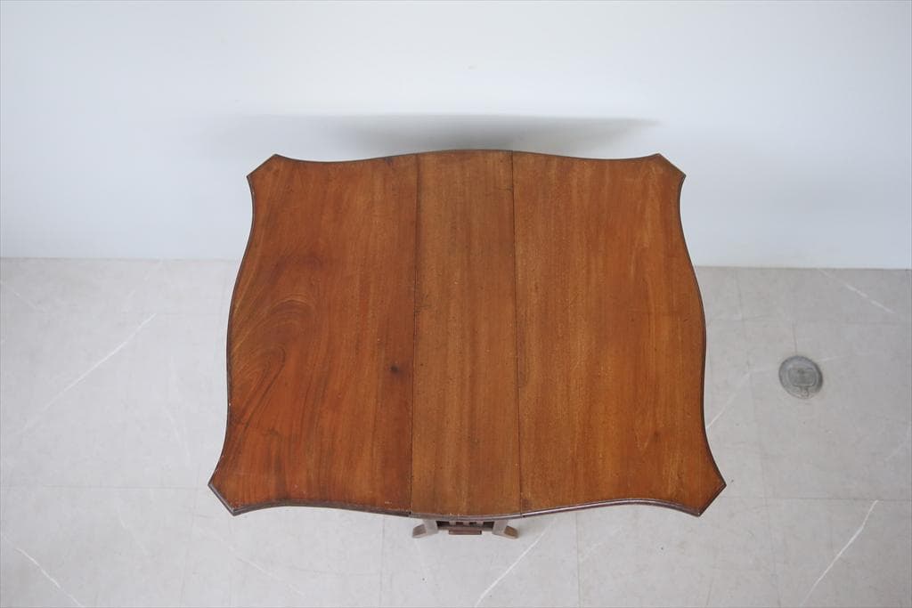 英国アンティーク木製ゲートレッグテーブル/ダイニング机/バタフライ(88-14)