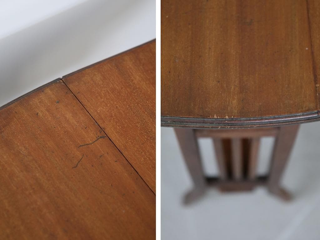 英国アンティーク木製ゲートレッグテーブル/ダイニング机/バタフライ(88-14)