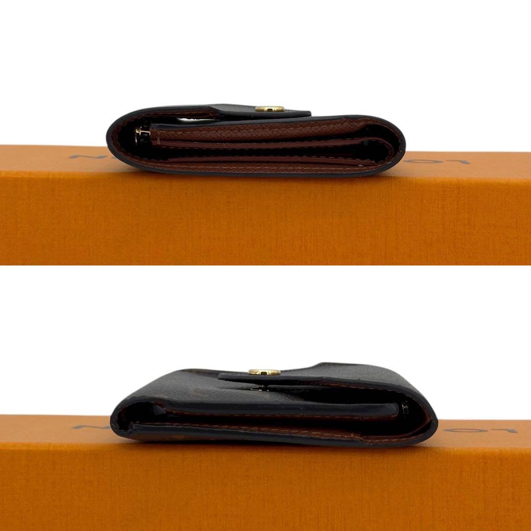 未使用級 新型 ルイヴィトン モノグラム ヴィクトリーヌ 三つ折り財布 茶色