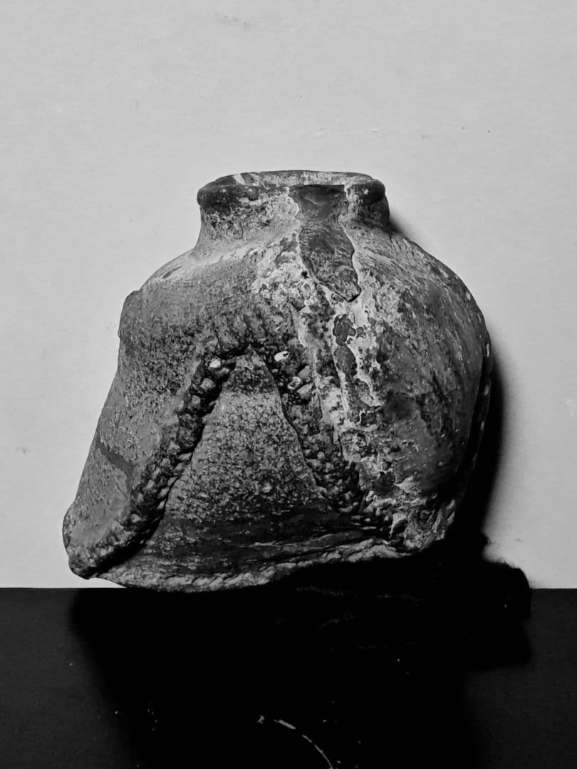 革袋型須恵器残欠　考古発掘品　稀少　古美術　花呼ぶ器